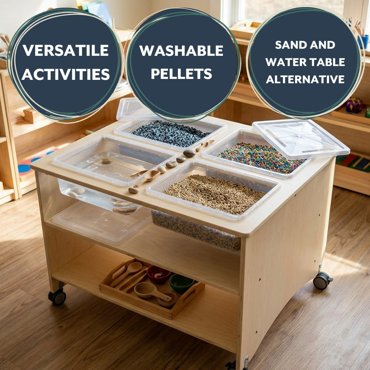 Sensory Table Play Pellets, 10 lb Bag, view 5