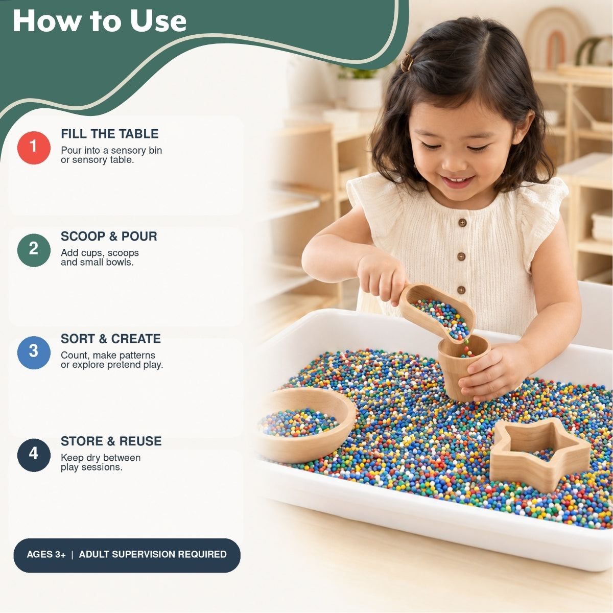 Sensory Table Play Pellets, 10 lb Bag, view 7