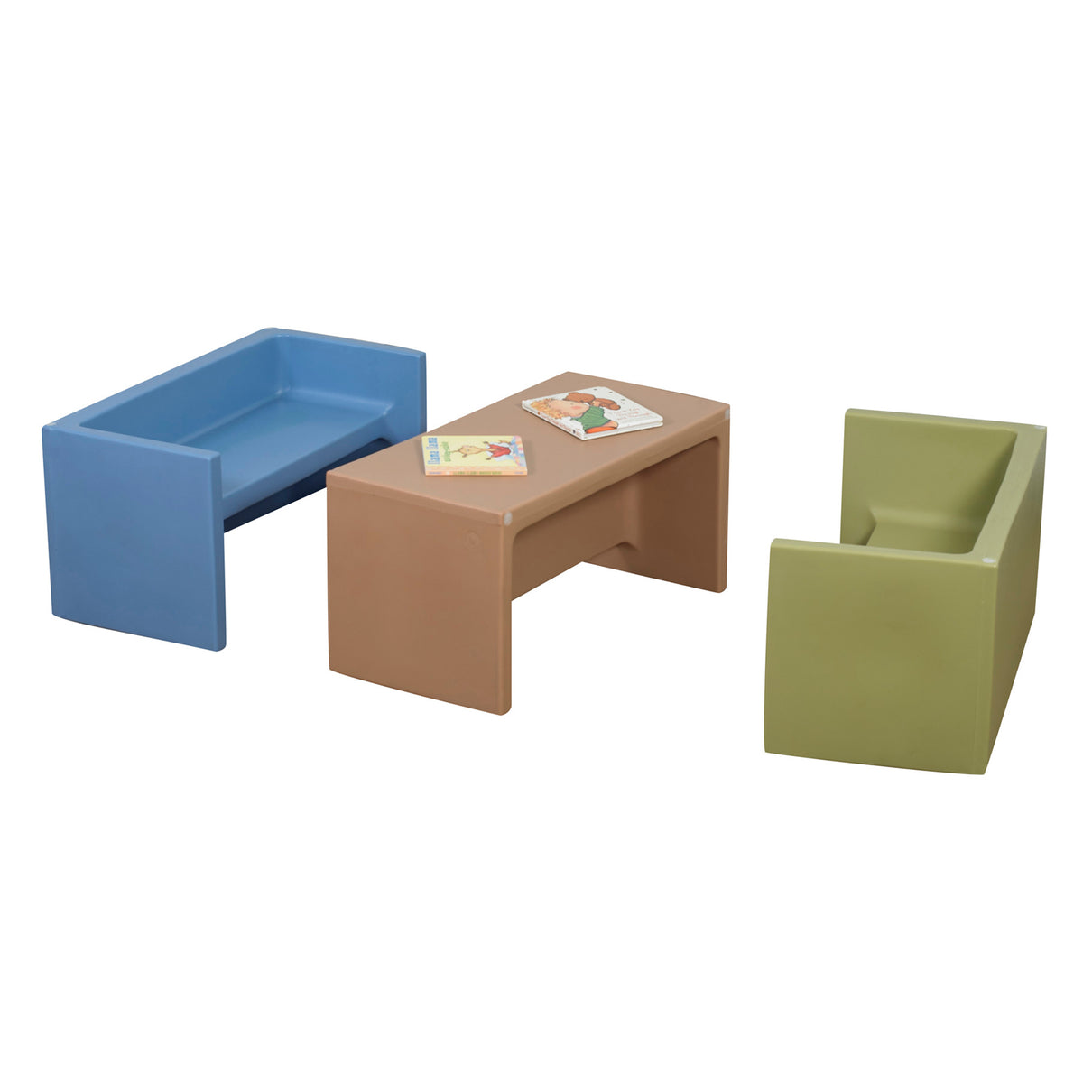 3-in-1 Flexible Seating Bench and Activity Table, view 12