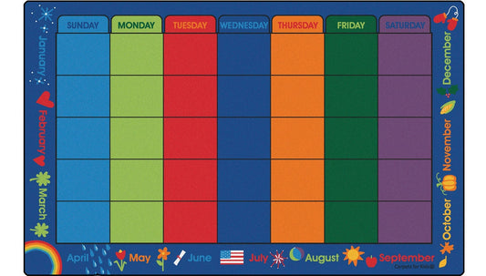 Calendar Celebrations Classroom Rug