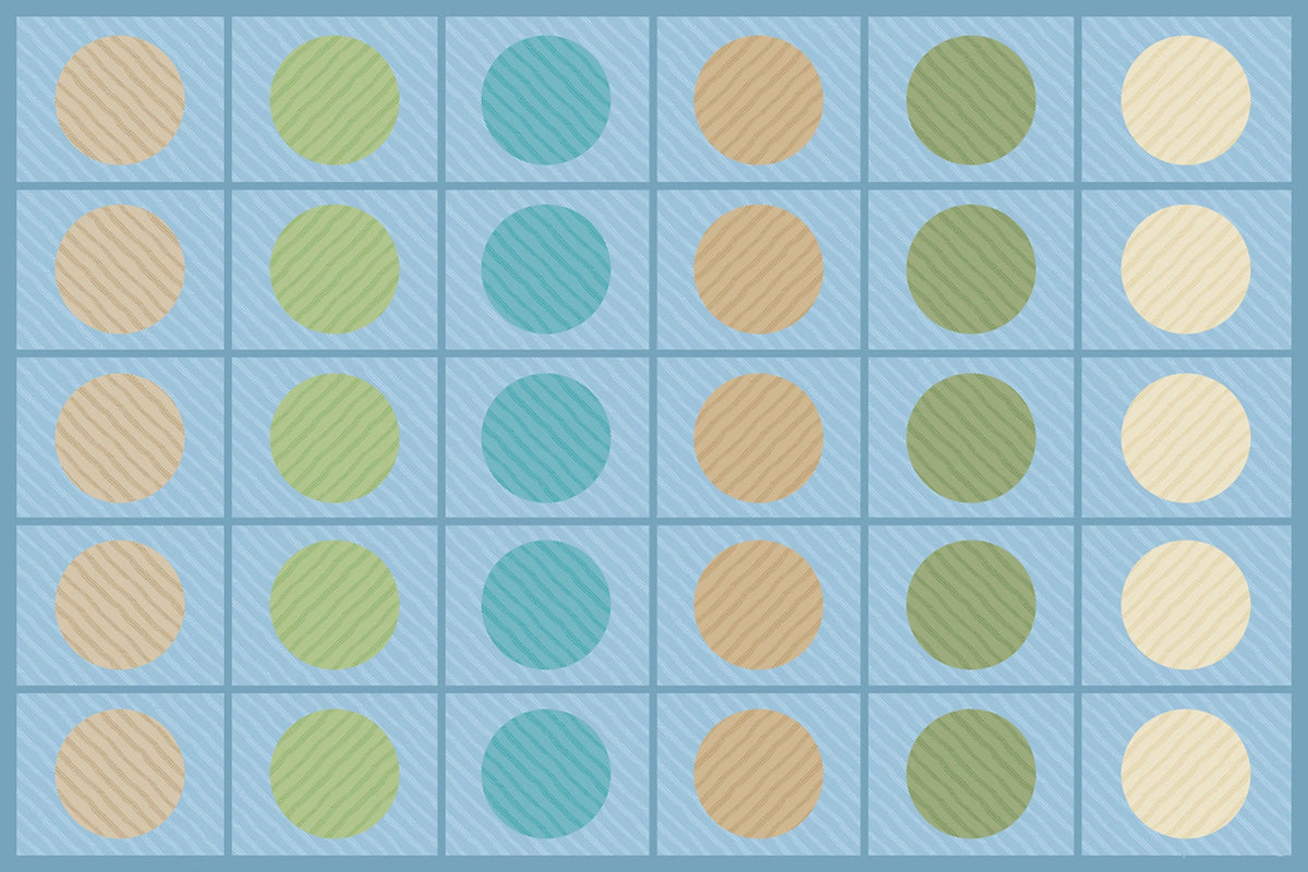 Calming Colors Open Seating Classroom Rug