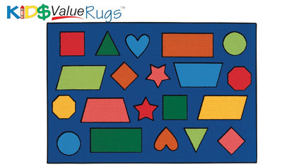 Color Shapes Classroom Rug