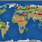 Continental Wonders World Map Classroom Rug, view 2