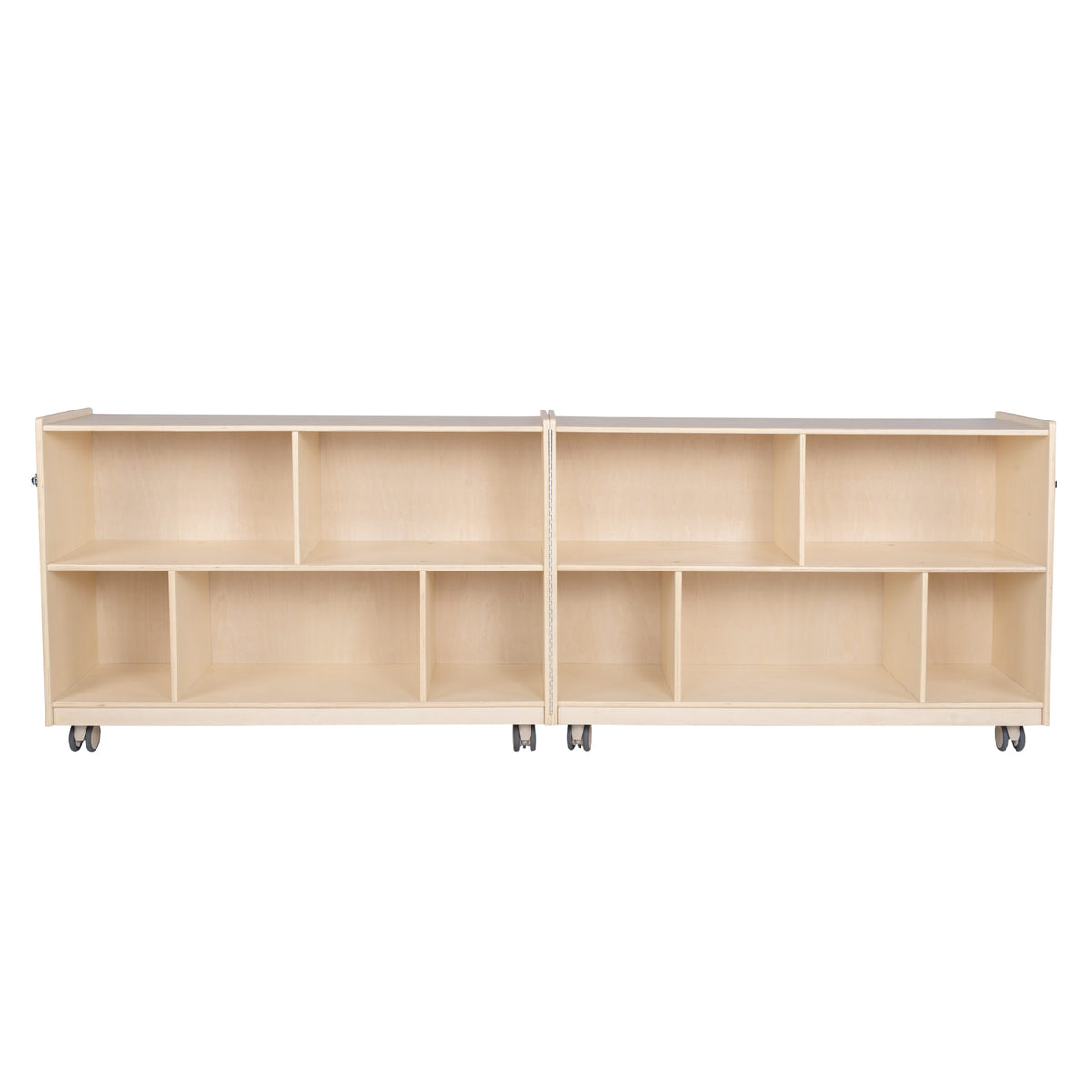 Mobile 30" H 2-Shelf Fold-and-Lock Storage Unit