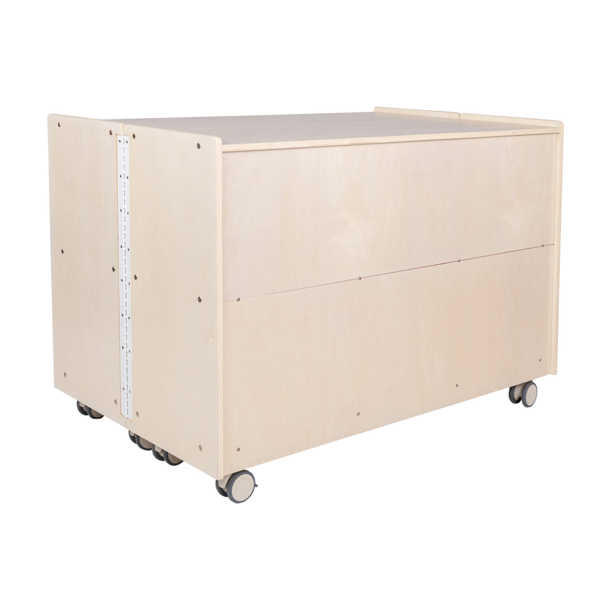 Mobile 30" H 2-Shelf Fold-and-Lock Storage Unit, view 3