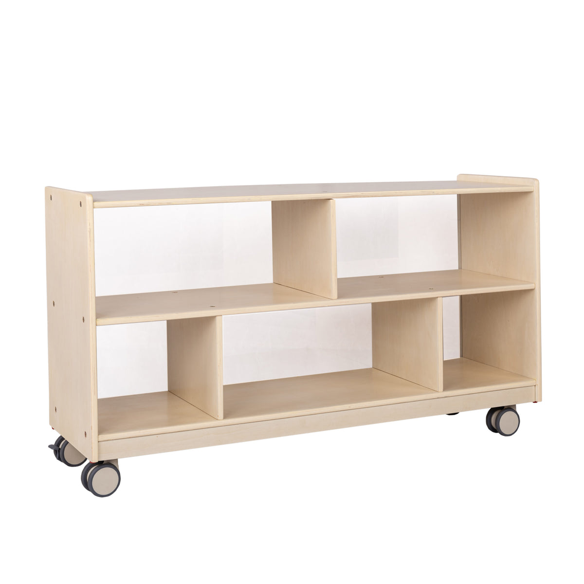 Mobile 24" H Toddler Storage Shelf with Clear Back, view 3