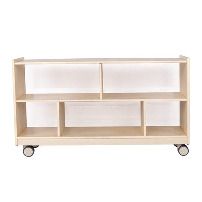 Mobile 24" H Toddler Storage Shelf with Clear Back