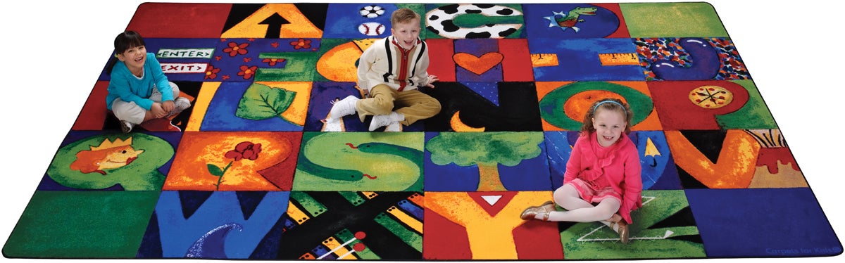Hide n' Seek ABC Classroom Rug