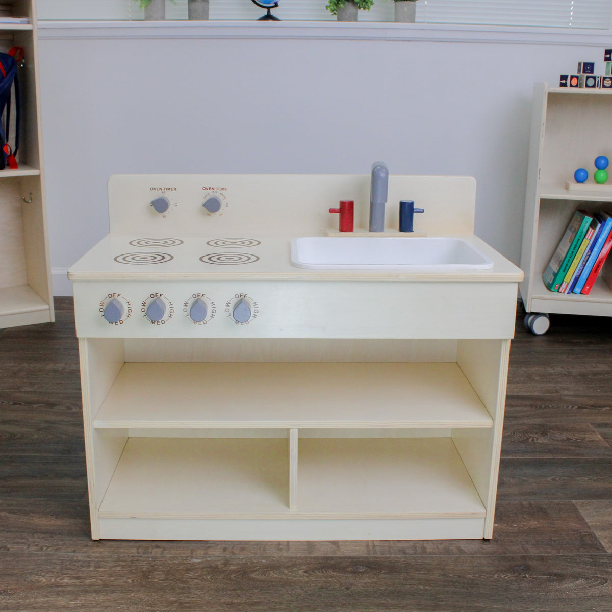 Toddler Combination Play Kitchen, Assembled, view 2