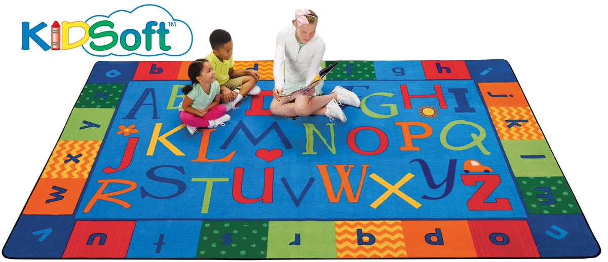 Alphabet Around Literacy Classroom Rug