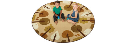 KIDSoft Tranquil Trees Tan Classroom Rug