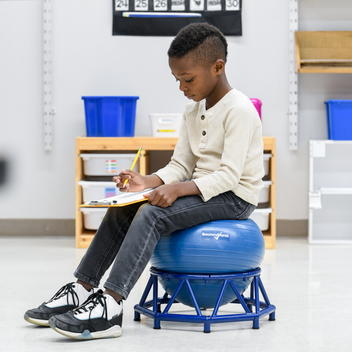 Kids' Balance Ball Chair with Base – 6-Pack Case, view 4