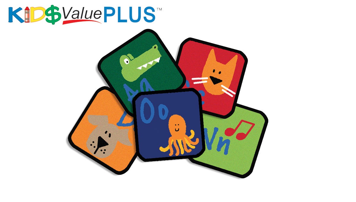 Learning Blocks Primary Alphabet Seating Squares