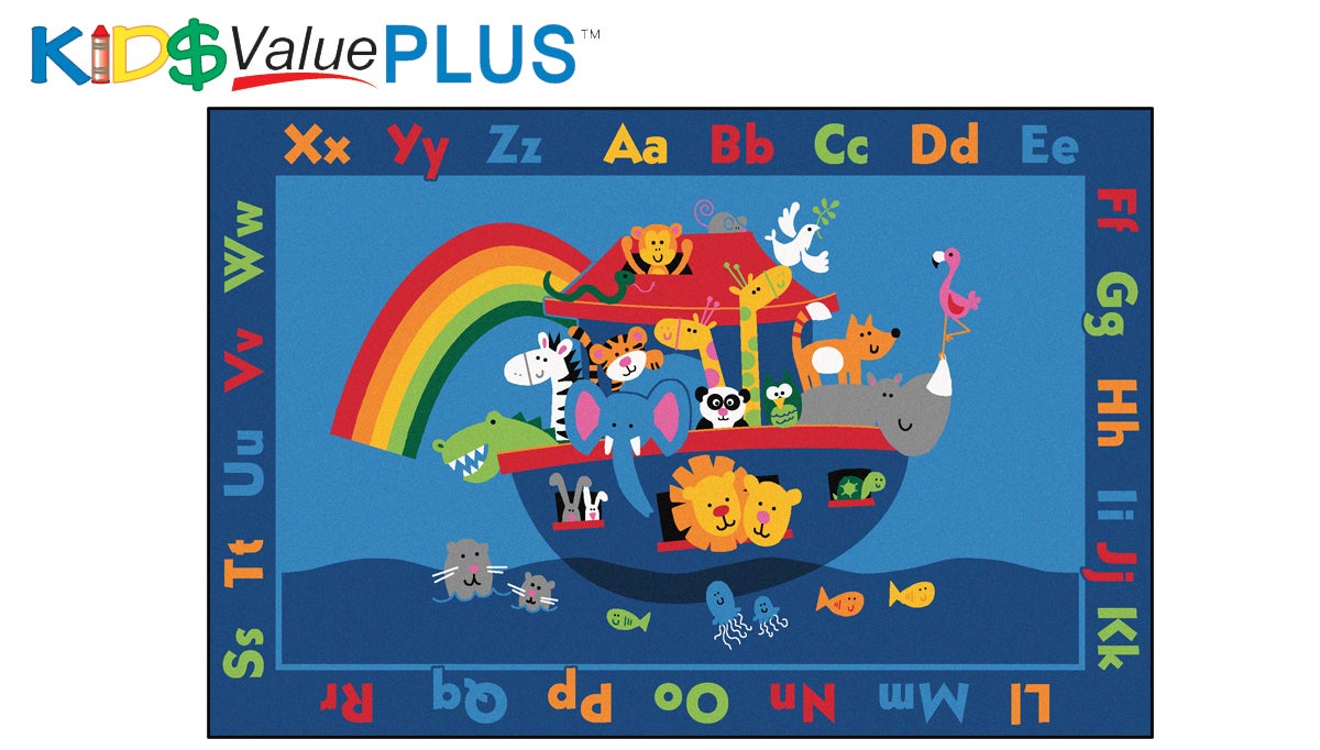 Noah's Alphabet Animals Classroom Rug