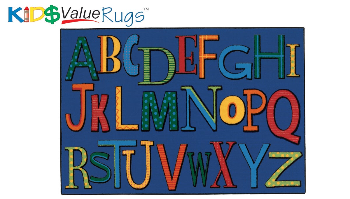 Playful Alphabet Classroom Rug