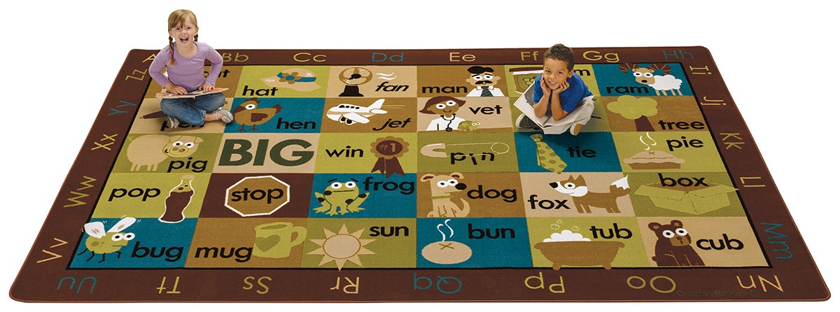 Rhyme Time Nature Seating Classroom Rug, view 2