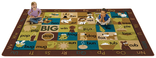 Rhyme Time Nature Seating Classroom Rug, view 2