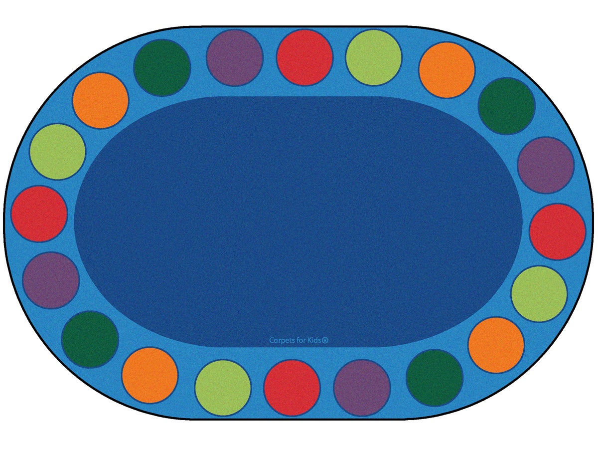 Seating Circles Circletime Oval Classroom Rug, view 2