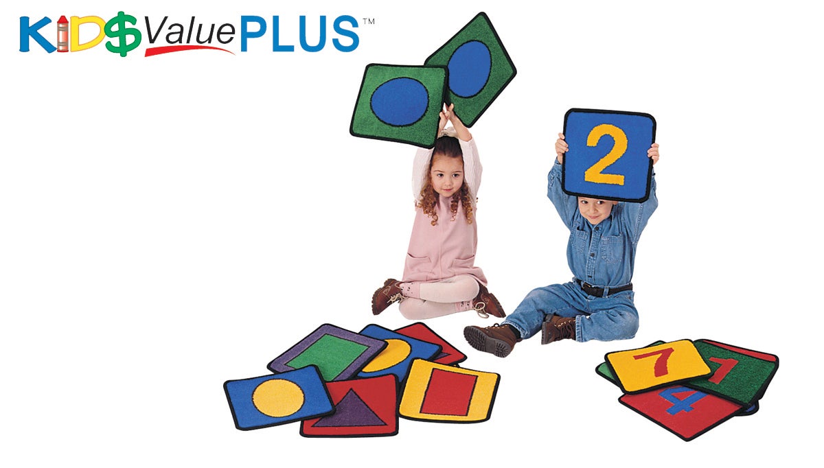 Shapes and Numbers Seating Squares