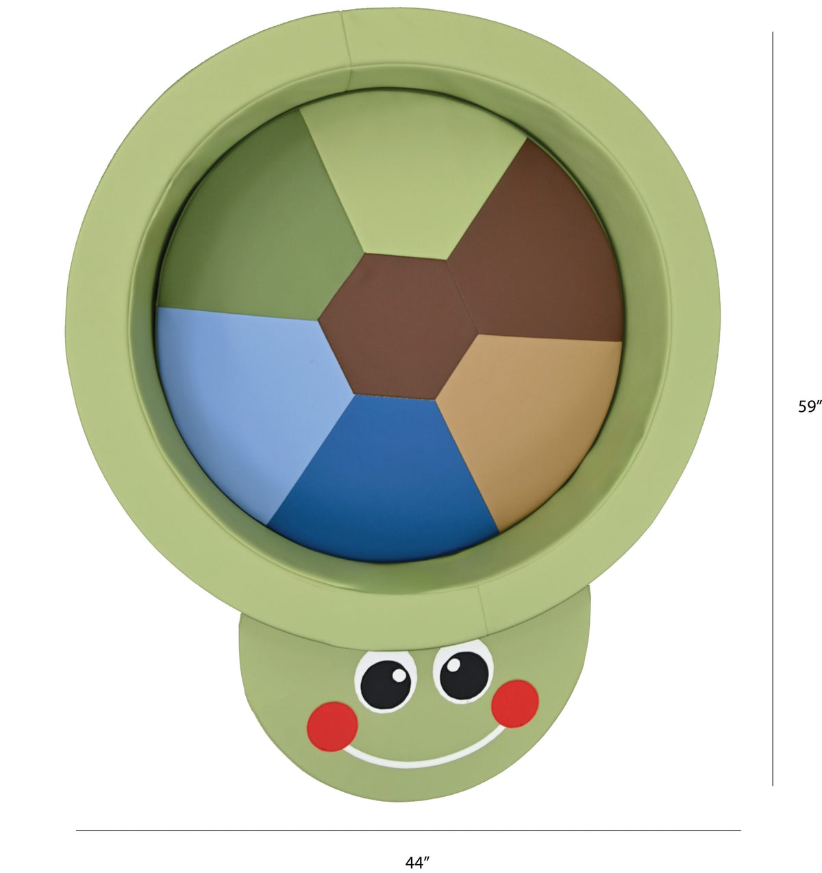 Turtle Soft Play Ring for Toddlers with 2" Mat, view 3