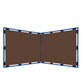 PlayPanels Large Right Angle Freestanding Classroom Divider Panel – Walnut