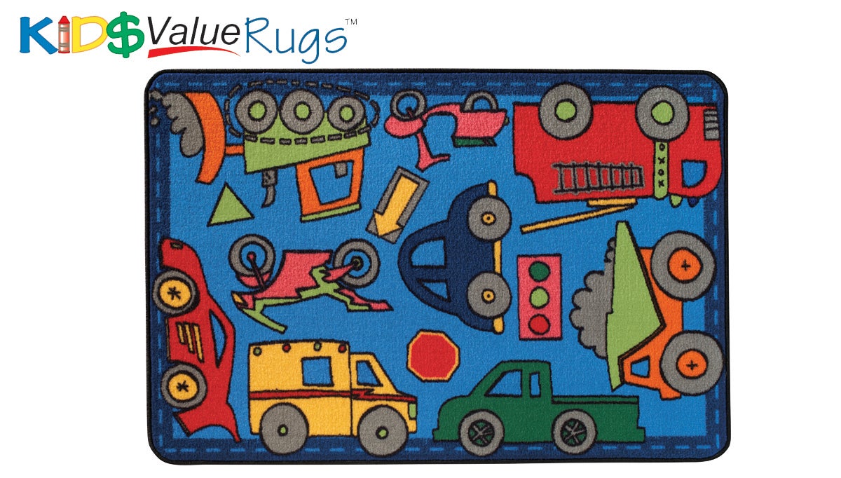 Wheels on the Go Classroom Rug