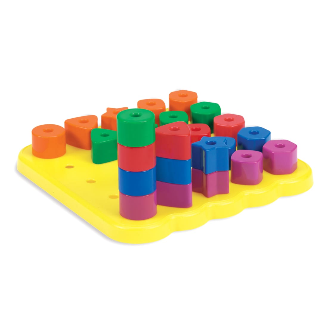 Stacking Shapes Pegboard – Classroom Pack, view 3