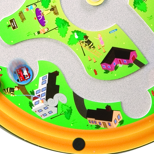 Fire Truck Around Town Wall Activity by Playscapes