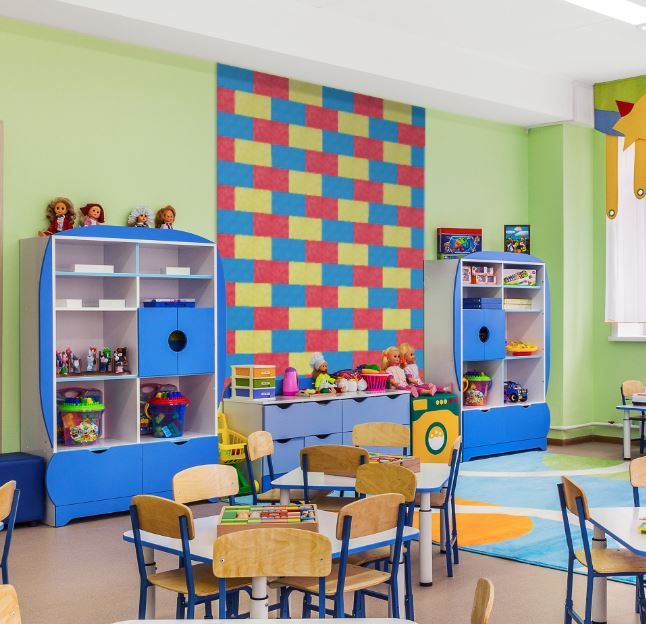 Colored Acoustic Shape Panel, Large by Playscapes