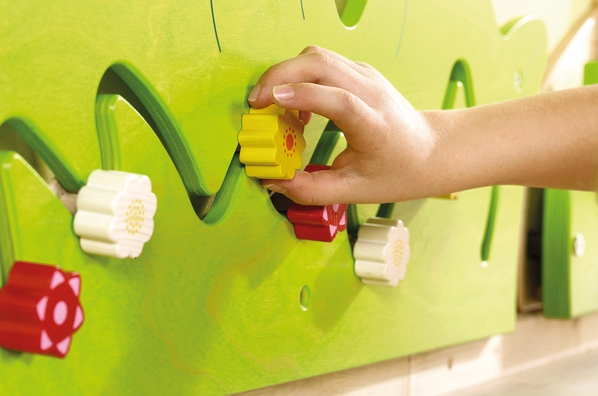 Blooming Meadow Sliding Flowers Wall Activity by HABA Pro