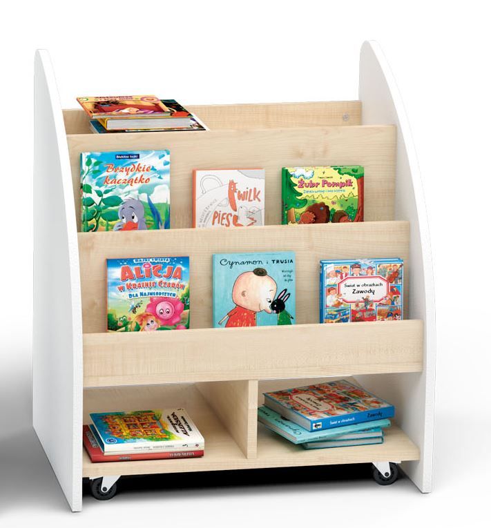 Mobile Two-Sided Bookcase by NOVUM
