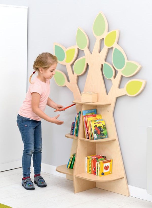 Tree-Shaped Wall Bookshelf by Moje Bambino