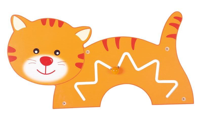 Kitten Ball-Track Sensory Wall Panel by NOVUM