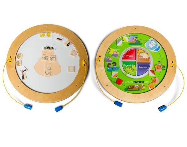 Round Magnetic Wand Wall Activity by Playscapes
