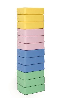 Mobile Toddler Bench with Floor Cushions by NOVUM