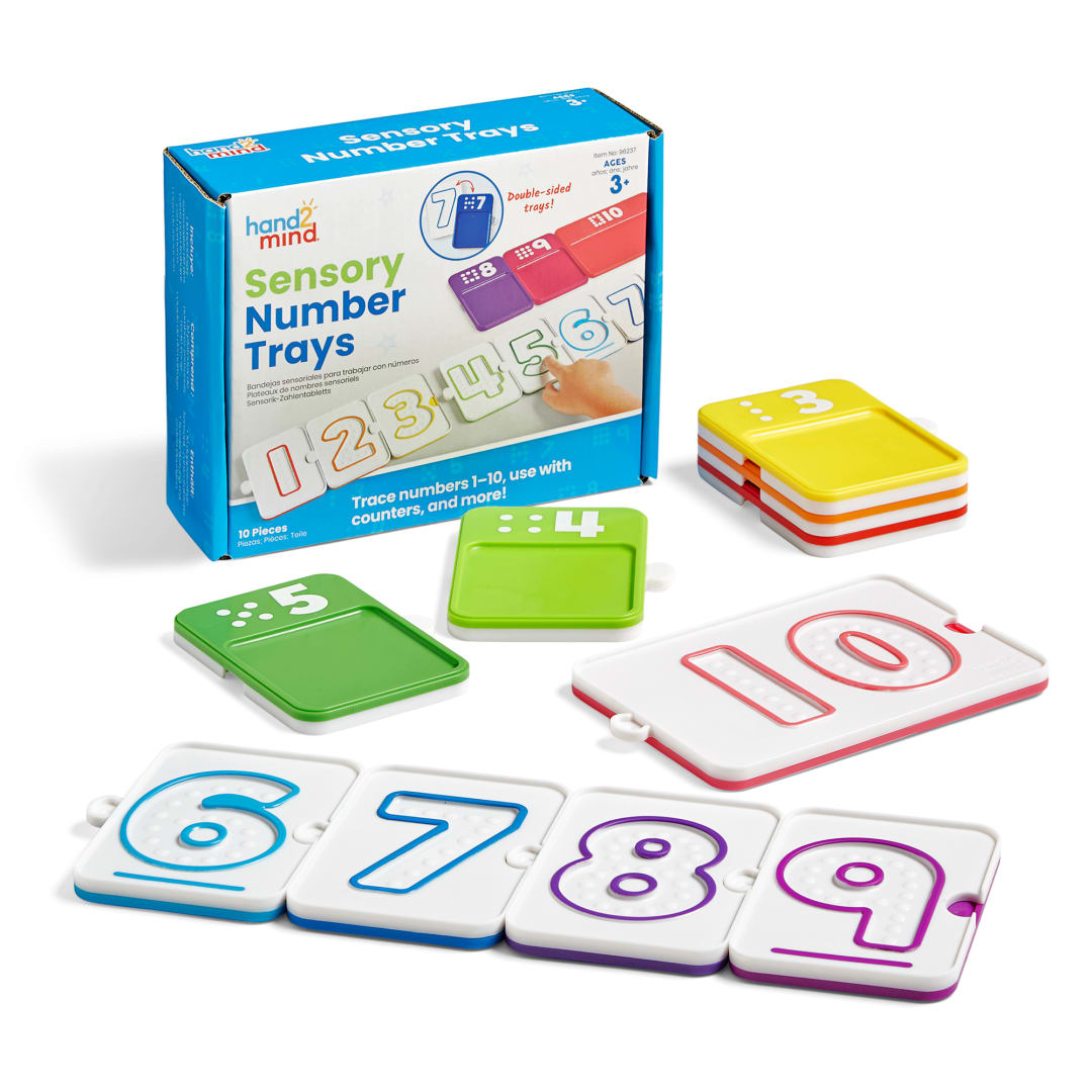 Sensory Number Trays, Set of 10 – Classroom Pack