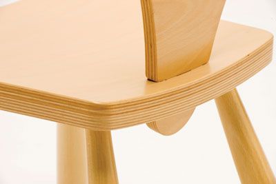 Leaf & Animal Back Wooden Classroom Chair by Children's Furniture Company
