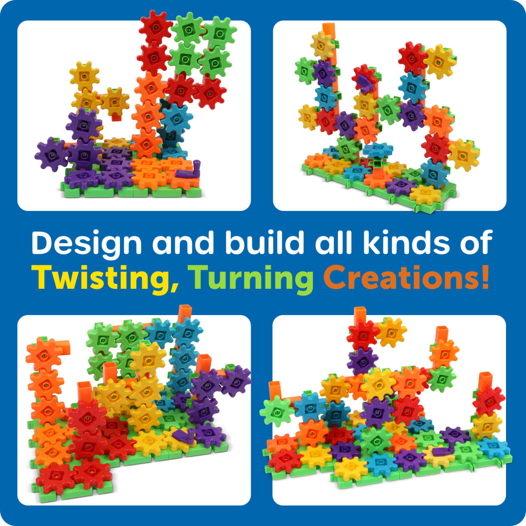 Gear Building Set, 100 Pieces – Classroom Pack, view 4