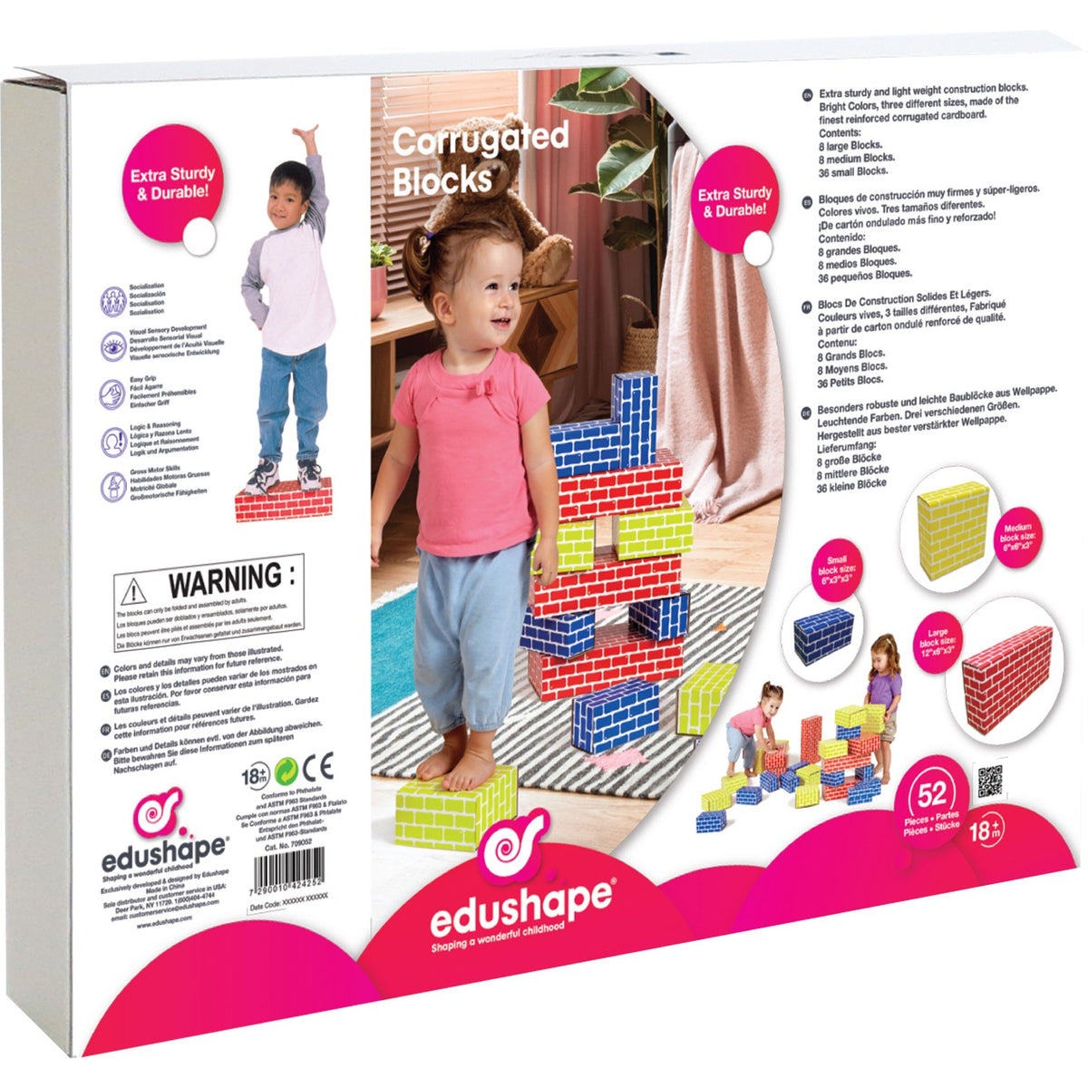 Corrugated Edu-Blocks by Edushape