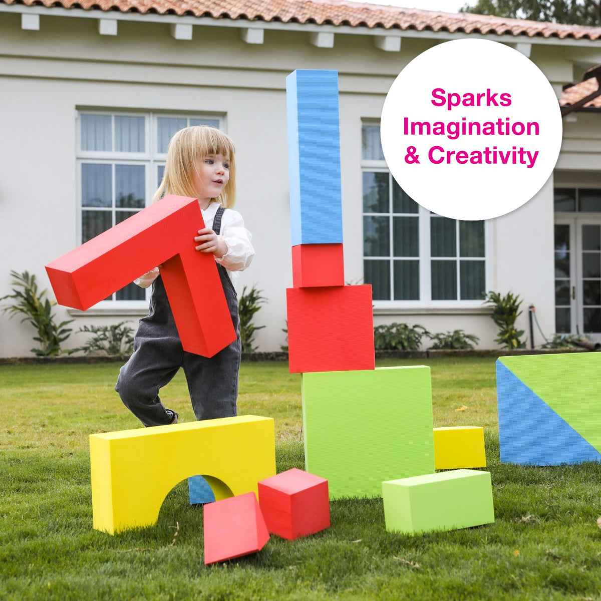 Color Edu-Blocks, Giant 4⅓" by Edushape