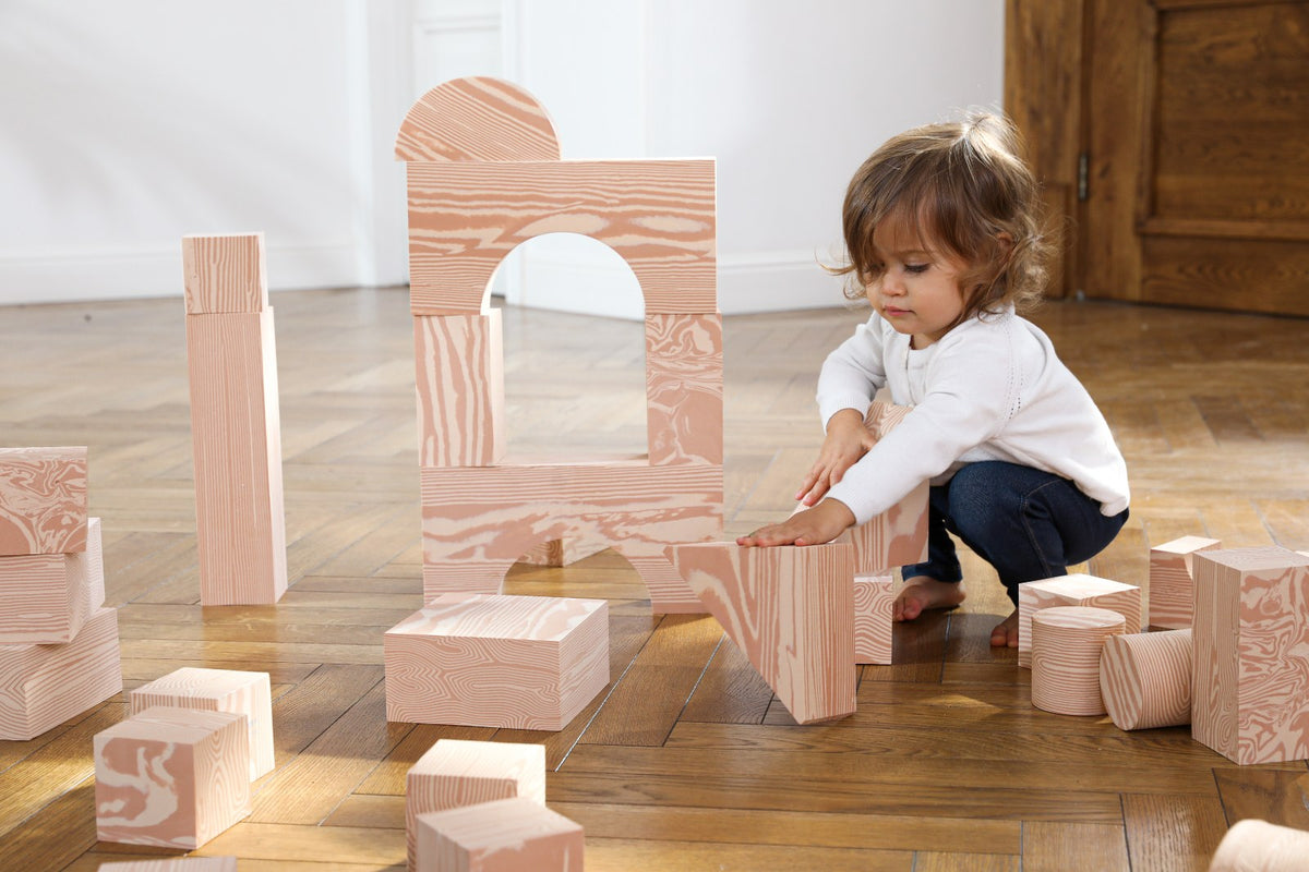 Wood-Like Edu-Blocks, Big 2¾" by Edushape