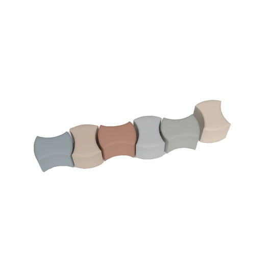 Interlocking Bowtie Foam Seating – Set of 6