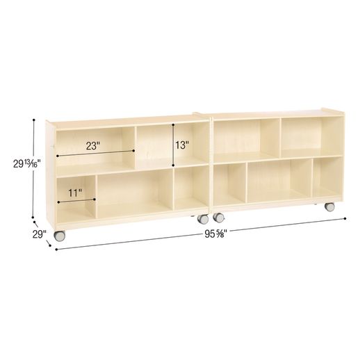 Mobile 30" H 2-Shelf Fold-and-Lock Storage Unit, view 7