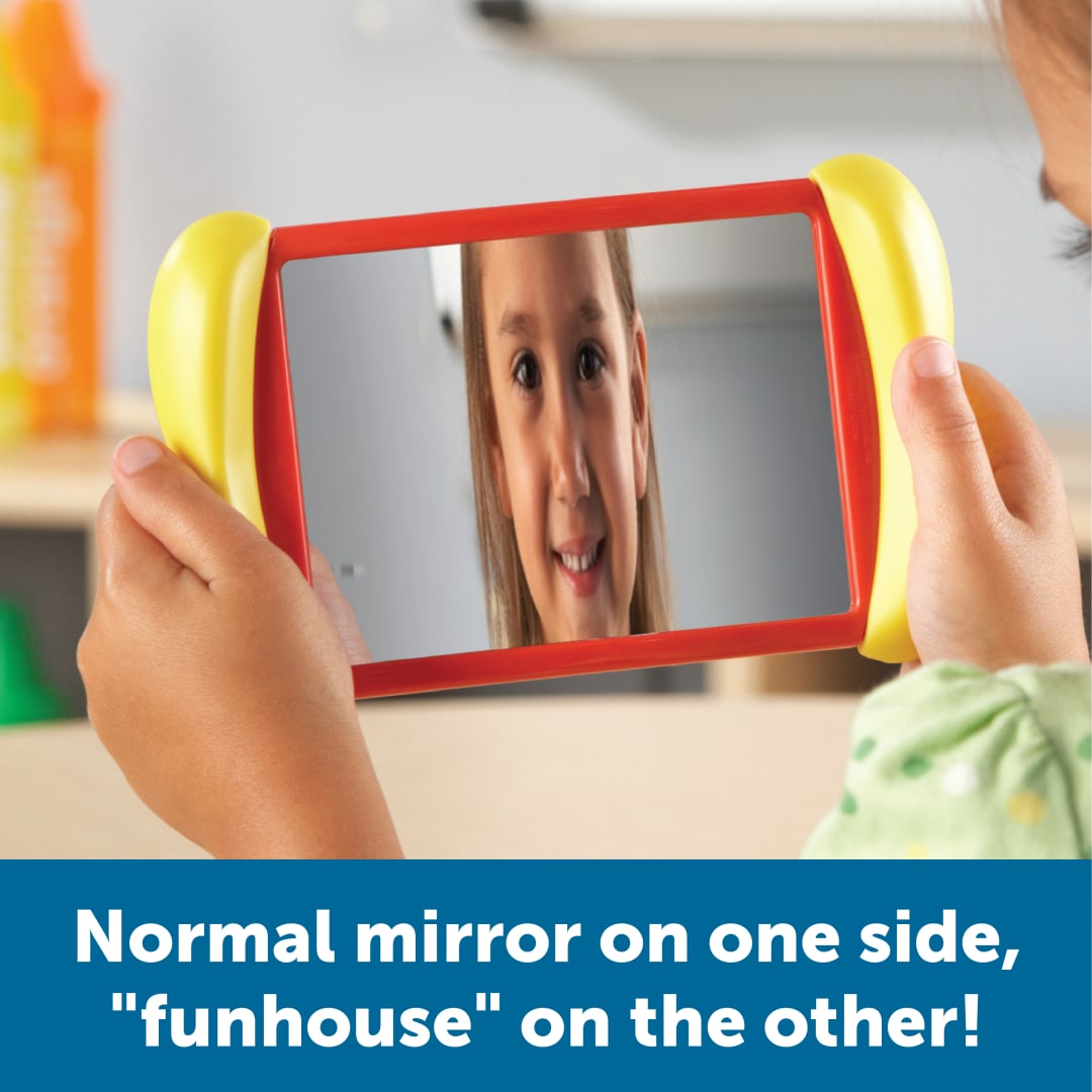 Two-Sided Handheld Mirrors, Set of 6 – Classroom Pack, view 3