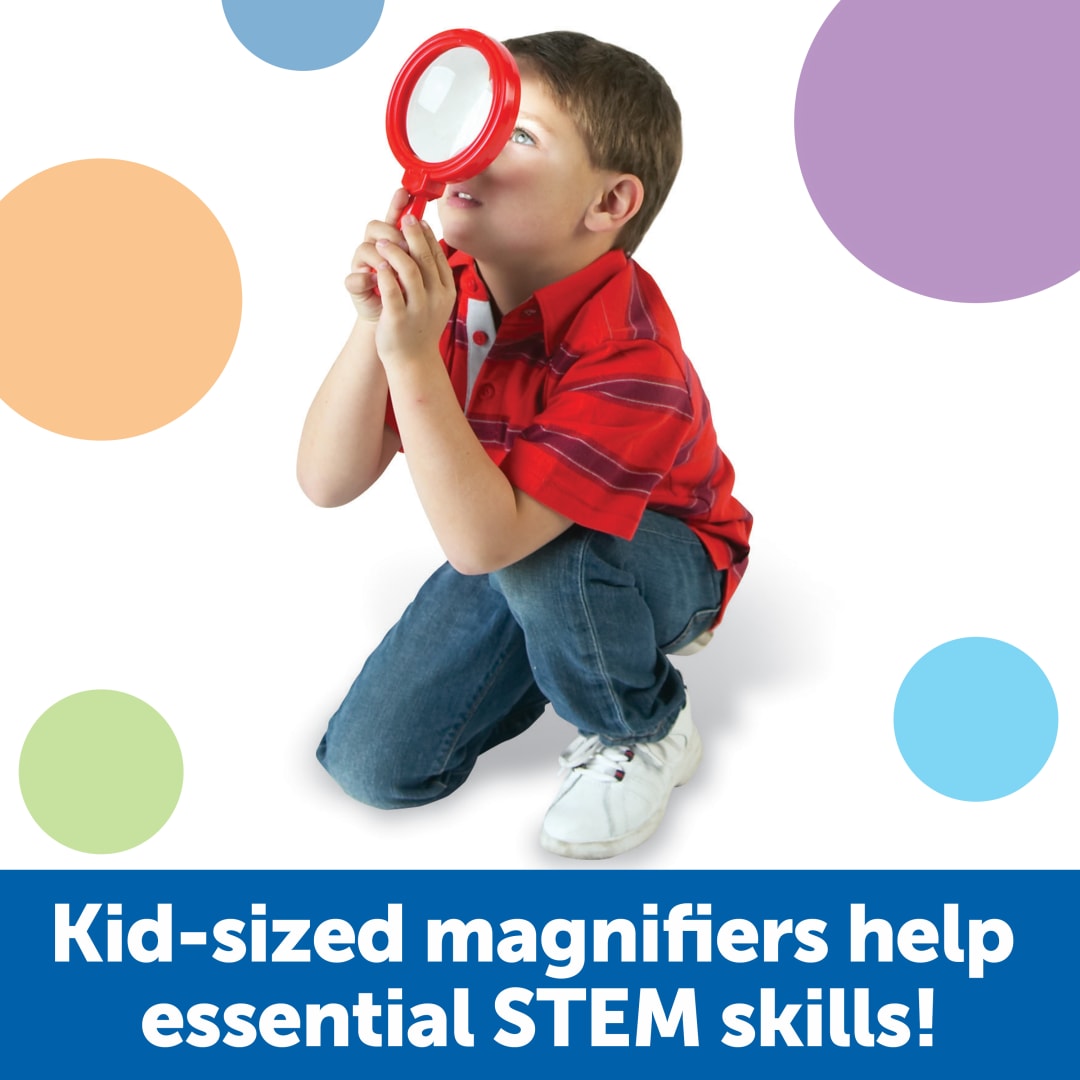 Jumbo Magnifiers with Stands, Set of 6 – Classroom Pack, view 2