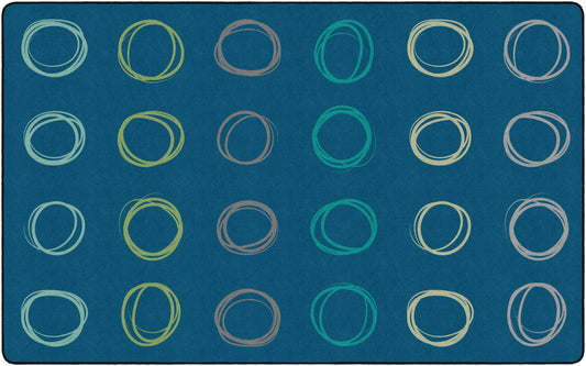 Calming Circle Sampler Classroom Rug