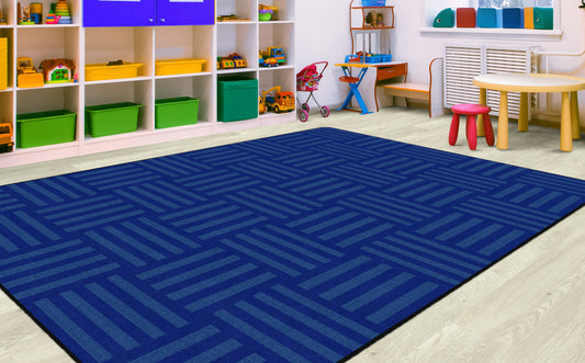 Tone-on-Tone Hashtag Classroom Seating Rug