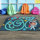 Space Maze Washable Activity Rug