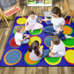 Sitting Spots Classroom Seating Rug, view 4