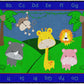 Jungle Alphabet Washable Toddler Rug, view 3